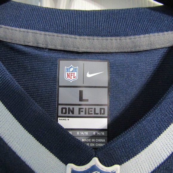Julian Edelman New England Patriots Blue Jersey Youth Size Large Nike On Field - Picture 3 of 8